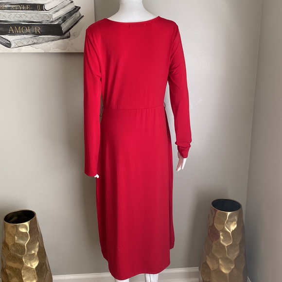 Signature Collection Red High-Low Dress Size 10/12 - Picture 5 of 7
